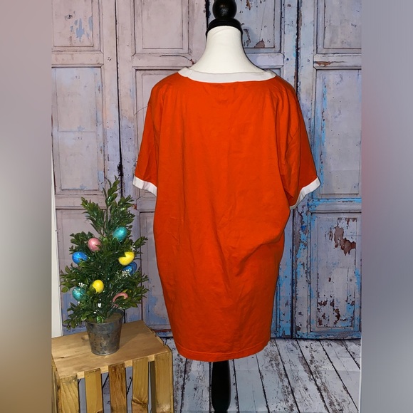 Pink Victoria Secret Orange Tshirt XL - Picture 2 of 3